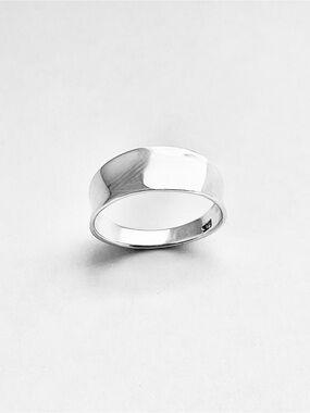 Sterling Silver Unisex Thin Concave Ring, Wedding Bands, Silver Rings, Band